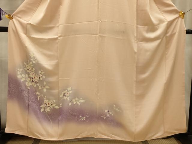 平和屋着物■訪問着　枝花文　暈し染め　正絹　逸品　AABL4545sx