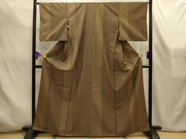 平和屋着物■小紋　間道　洗える着物　AABL4553sx