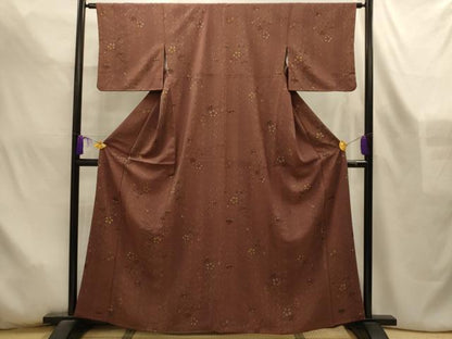 平和屋着物■小紋　吹き寄せ文　洗える着物　AABL4554sx