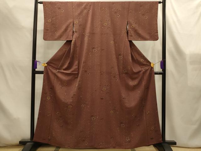 平和屋着物■小紋　吹き寄せ文　洗える着物　AABL4554sx