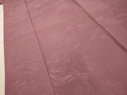 平和屋着物■色無地　流水地紋　鴇浅葱色　洗える着物　AABL4560sx