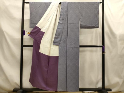 平和屋着物■上質な小紋　青海波　正絹　逸品　AABL4564sx