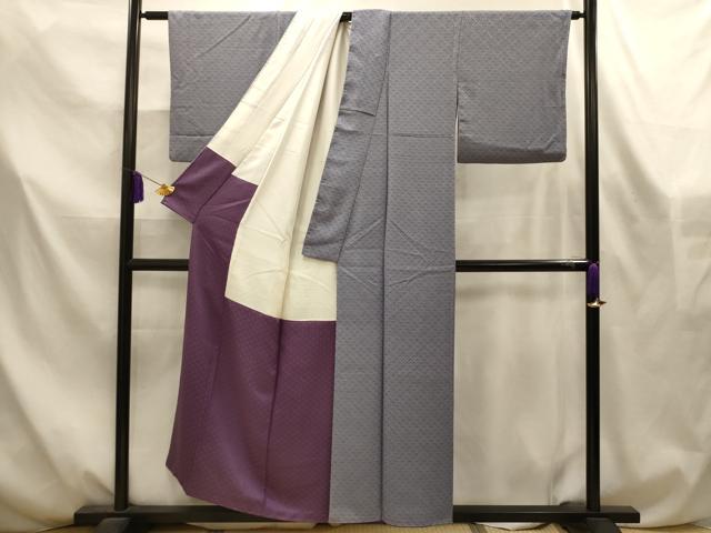 平和屋着物■上質な小紋　青海波　正絹　逸品　AABL4564sx