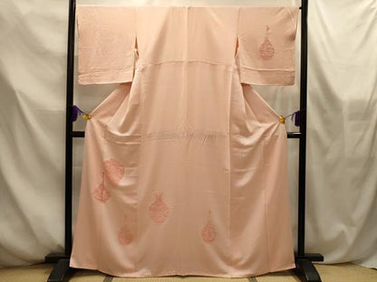平和屋着物■中国三大刺繍　相良刺繍　訪問着　陶器文　正絹　逸品　AABL4565sx