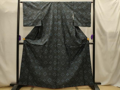 平和屋着物■本場村山大島紬　蜀江花文　正絹　逸品　AABL4570sx