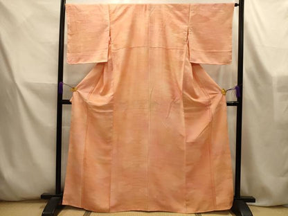 平和屋着物■上質な小紋　流水雲霞地紋　暈し染め　正絹　逸品　AABL4596sx