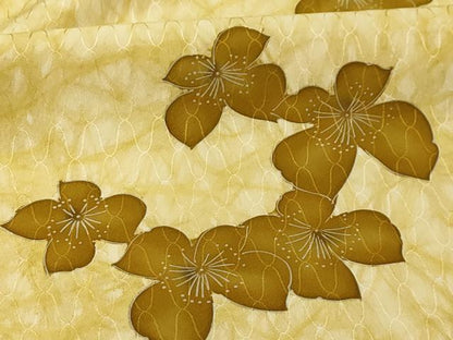 平和屋着物■上質な小紋　舞花文　暈し染め　正絹　逸品　AABL4606sx