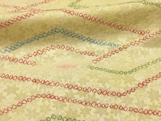 平和屋着物■上質な小紋　絞り　幾何学文様　正絹　逸品　AABL4622sx
