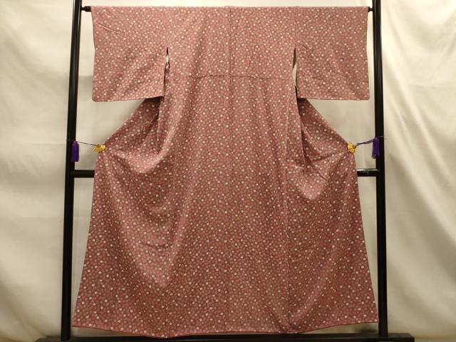 平和屋着物■上質な小紋　舞花文　金彩　正絹　逸品　AABL4625sx