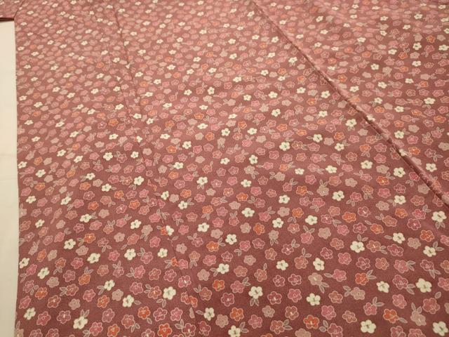平和屋着物■上質な小紋　舞花文　金彩　正絹　逸品　AABL4625sx