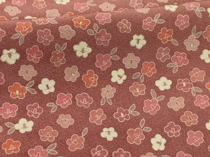 平和屋着物■上質な小紋　舞花文　金彩　正絹　逸品　AABL4625sx