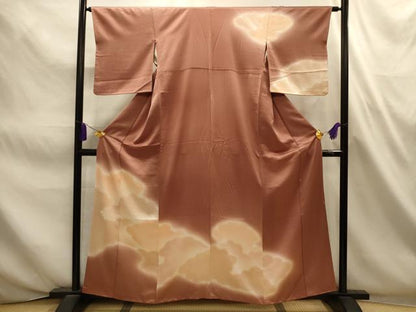 平和屋着物■訪問着　雲霞文　暈し染め　正絹　逸品　AABL4627sx