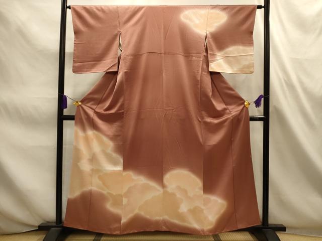 平和屋着物■訪問着　雲霞文　暈し染め　正絹　逸品　AABL4627sx