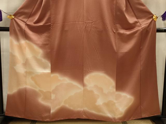 平和屋着物■訪問着　雲霞文　暈し染め　正絹　逸品　AABL4627sx