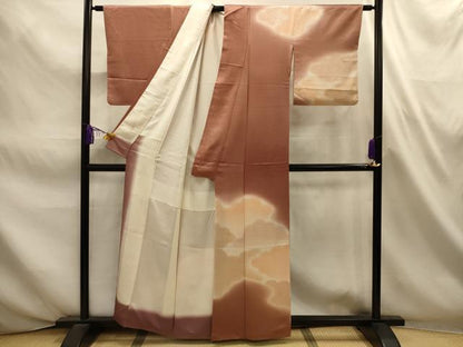 平和屋着物■訪問着　雲霞文　暈し染め　正絹　逸品　AABL4627sx