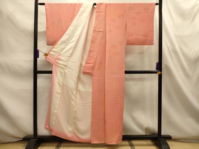 平和屋着物■上質な小紋　花唐草地紋　暈し染め　正絹　逸品　AABL4629sx