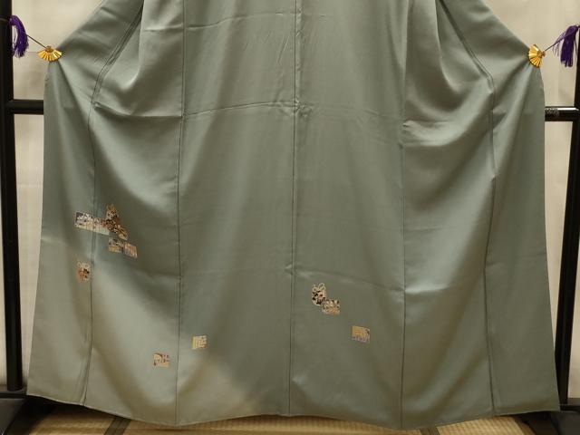 平和屋着物■訪問着　仕覆文　源氏香　暈し染め　金彩　正絹　逸品　AABL4642sx