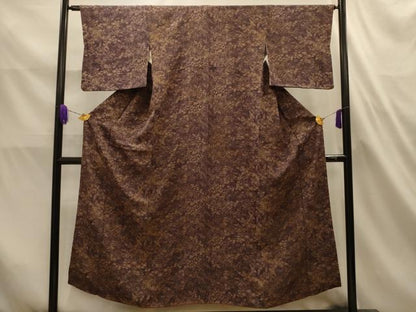 平和屋着物■上質な小紋　草花文　正絹　逸品　AABL4656sx