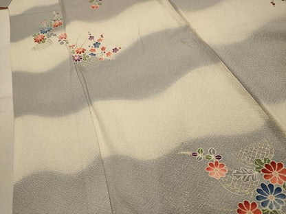 平和屋着物■上質な小紋　花籬文　暈し染め　金彩　正絹　逸品　AABL4657sx