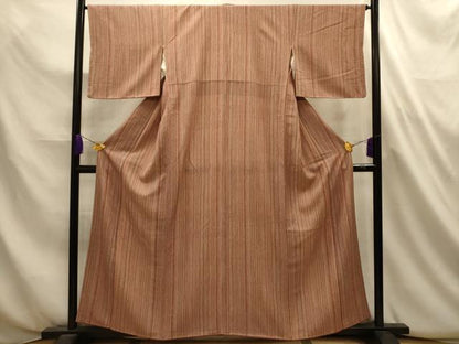 平和屋着物■上質な小紋　間道　正絹　逸品　AABL4661sx