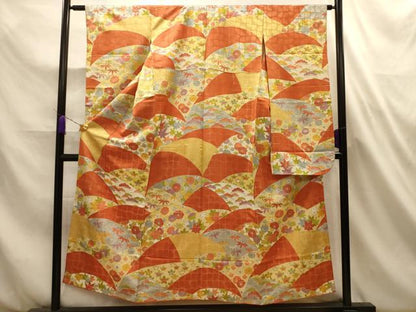 平和屋着物■豪華振袖　松竹梅花文　金糸　金彩　正絹　逸品　AABL4662sx