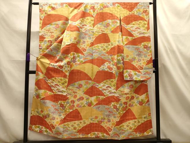 平和屋着物■豪華振袖　松竹梅花文　金糸　金彩　正絹　逸品　AABL4662sx