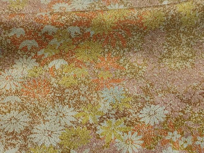 平和屋着物■上質な小紋　草花文　正絹　逸品　AABL4663sx