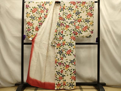 平和屋着物■上質な小紋　辻が花　正絹　逸品　AABL4664sx