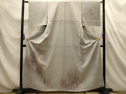 平和屋着物■訪問着　草花文　ろうけつ染　暈し染め　正絹　逸品　AABL4665sx