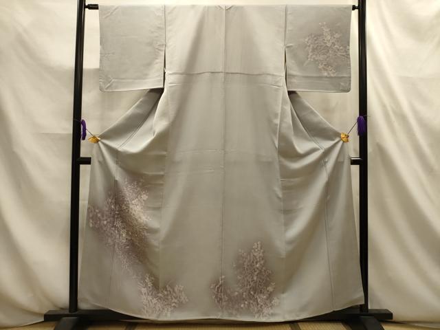 平和屋着物■訪問着　草花文　ろうけつ染　暈し染め　正絹　逸品　AABL4665sx
