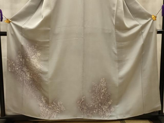 平和屋着物■訪問着　草花文　ろうけつ染　暈し染め　正絹　逸品　AABL4665sx
