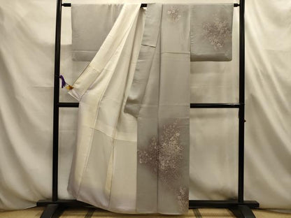 平和屋着物■訪問着　草花文　ろうけつ染　暈し染め　正絹　逸品　AABL4665sx