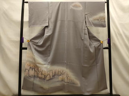 平和屋着物■訪問着　風景文　暈し染め　正絹　逸品　AABL4673sx