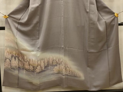 平和屋着物■訪問着　風景文　暈し染め　正絹　逸品　AABL4673sx