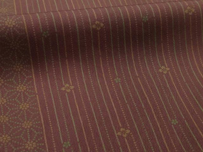 平和屋着物■上質な小紋　花間道　正絹　逸品　AABL4676sx