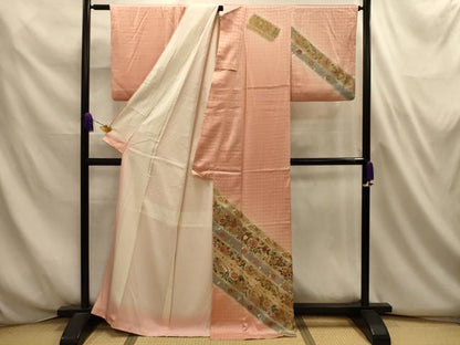平和屋着物■訪問着　花唐草文　暈し染め　金彩　正絹　逸品　AABL4684sx