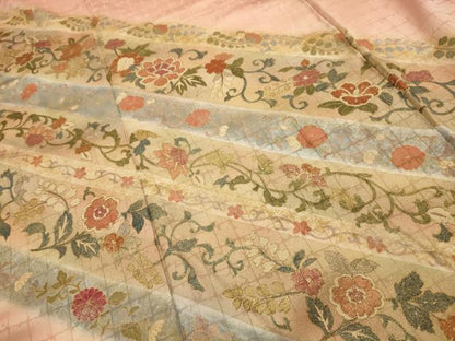 平和屋着物■訪問着　花唐草文　暈し染め　金彩　正絹　逸品　AABL4684sx