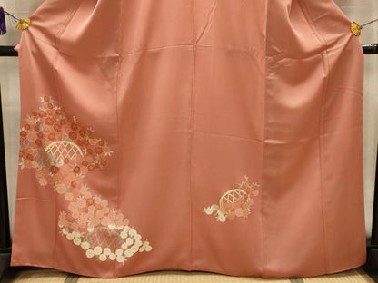 平和屋着物■訪問着　刺繍　花籬文　金彩　高島屋扱い　正絹　逸品　AABL4685sx