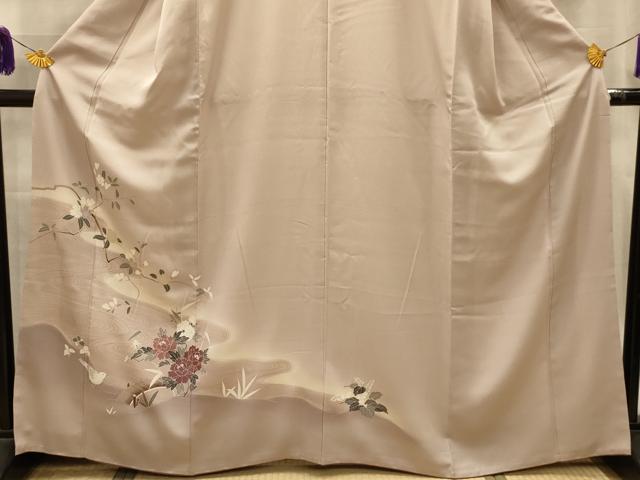平和屋着物■訪問着　流水花鳥文　暈し染め　正絹　逸品　AABL4688sx
