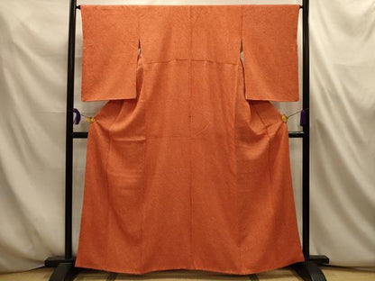 平和屋着物■大変加工の良い総絞り小紋　正絹　逸品　AABL4689sx