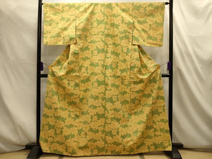 平和屋着物■上質な紬　舞花文　正絹　逸品　AABL4694sx