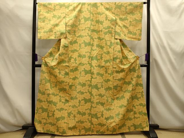 平和屋着物■上質な紬　舞花文　正絹　逸品　AABL4694sx