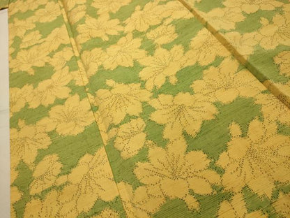 平和屋着物■上質な紬　舞花文　正絹　逸品　AABL4694sx