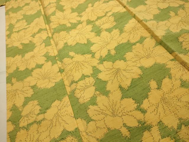 平和屋着物■上質な紬　舞花文　正絹　逸品　AABL4694sx