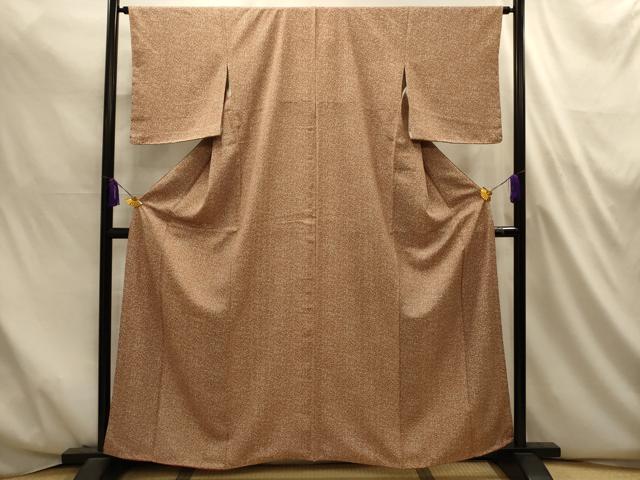 平和屋着物■上質な小紋　草花文　正絹　逸品　AABL4696sx
