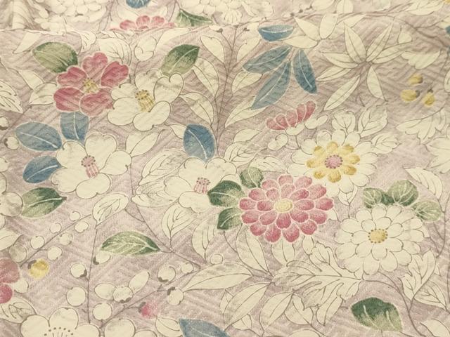 平和屋着物■上質な小紋　草花文　正絹　逸品　AABL4700sx