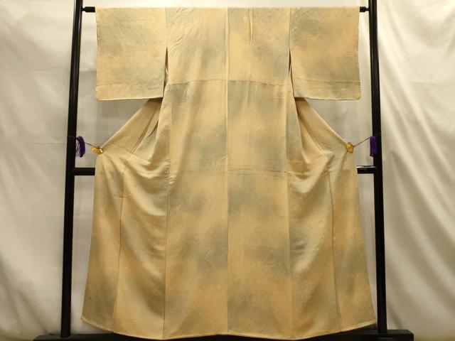 平和屋着物■上質な小紋　正倉院花菱地紋　暈し染め　正絹　逸品　AABL4702sx