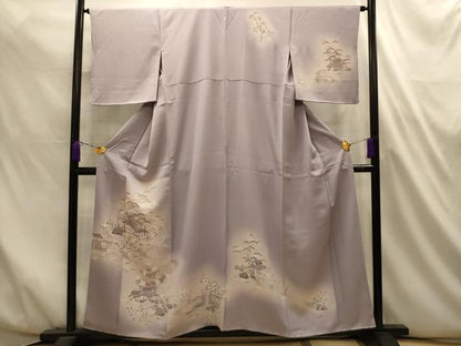 平和屋着物■訪問着　友禅　風景文　暈し染め　正絹　逸品　AABL4703sx