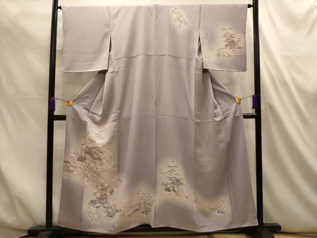 平和屋着物■訪問着　友禅　風景文　暈し染め　正絹　逸品　AABL4703sx