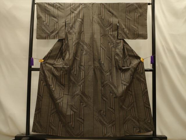 平和屋着物■本場大島紬　立波間道　正絹　逸品　AABL4707sx